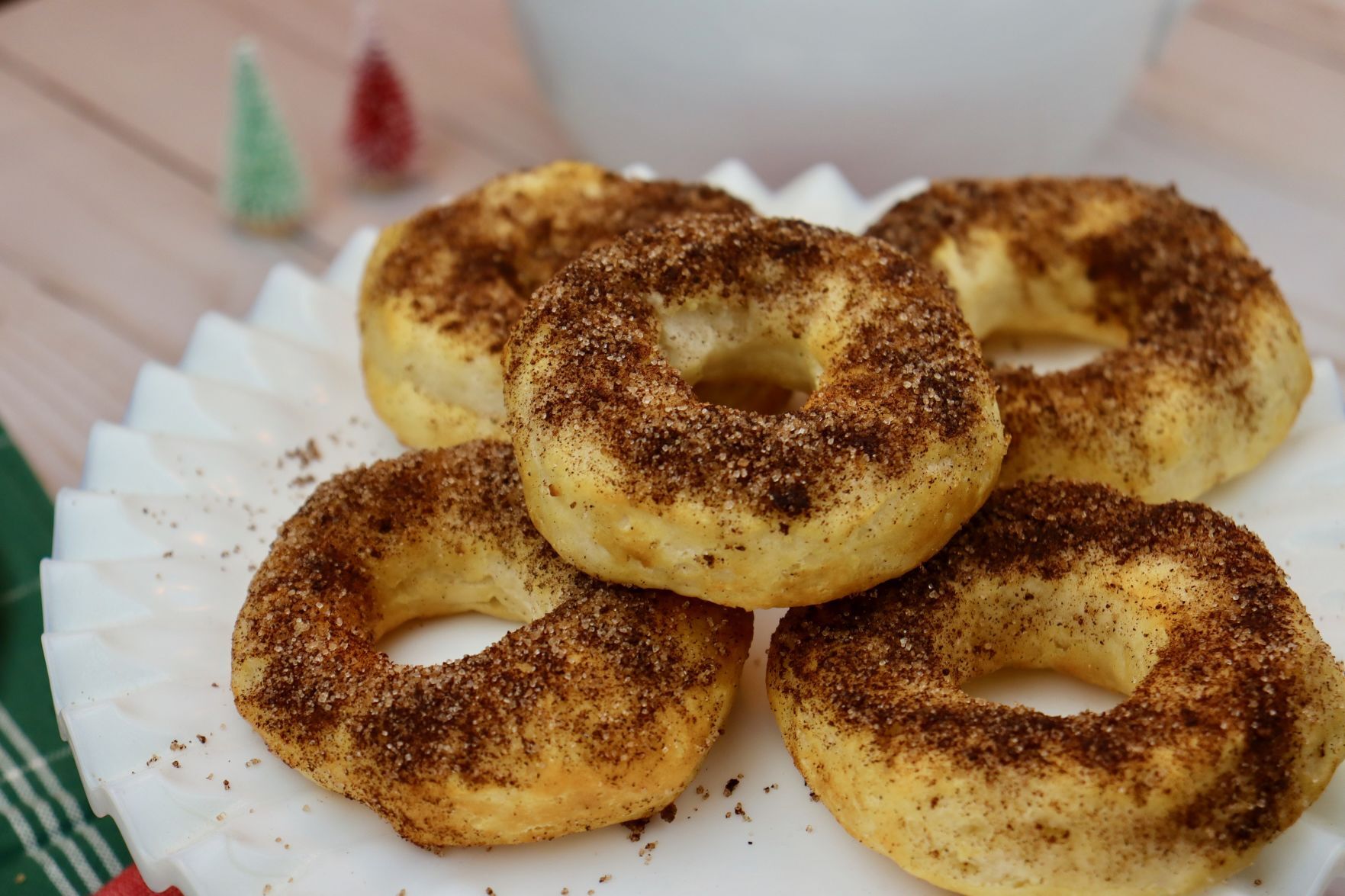 Biscuit-dough doughnut